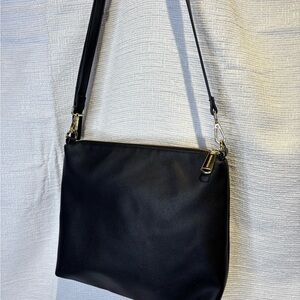 Steve Madden Black Crossbody Bag with Gold Hardware - Adjustable